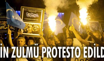 Çin zulmü protesto edildi