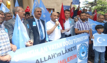 DOĞU TÜRKİSTAN ZULMÜ PROTESTO EDİLDİ