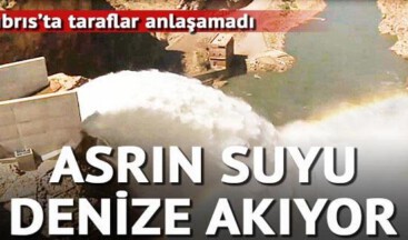 Kıbrıs’ta Asrın Suyu Denize Akıyor