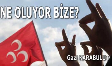 NE OLUYOR BİZE?