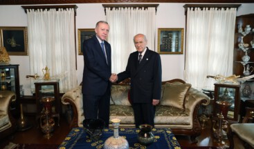MHP lideri Bahçeli Cumhurbaşkanı Erdoğan ile görüştü
