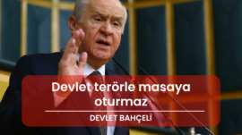 Devlet terörle masaya oturmaz